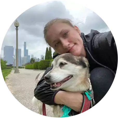 woman-with-dog-chicago
